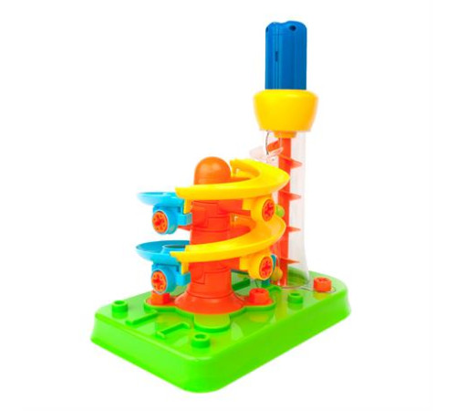 Набір для складання Edu-Toys Гірка-спіраль з інструментами 55 деталей (JS022) Набір для складання Edu-Toys Гірка-спіраль з інструментами 55 деталей (JS022)