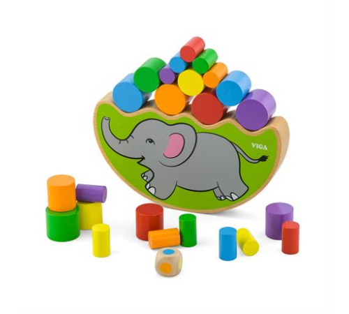 Дерев'яна гра-балансир Viga Toys Слоник (50390) Дерев'яна гра-балансир Viga Toys Слоник (50390)