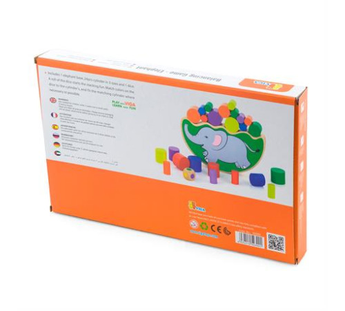 Дерев'яна гра-балансир Viga Toys Слоник (50390) Дерев'яна гра-балансир Viga Toys Слоник (50390)