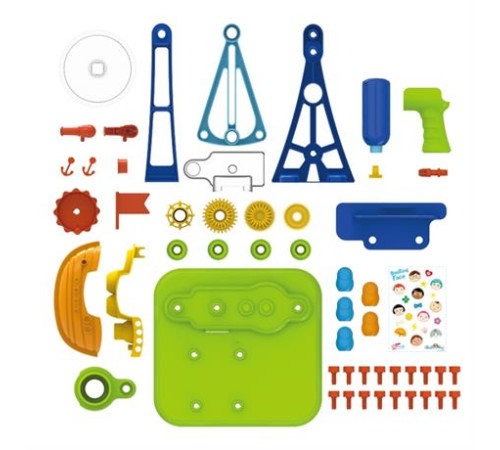 Набір для складання Edu-Toys Піратський корабель з інструментами 52 деталі (JS026) Набір для складання Edu-Toys Піратський корабель з інструментами 52 деталі (JS026)
