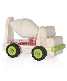 Велика машинка Guidecraft Block Science Trucks Бетоновоз дерев'яний 38 см (G7530)