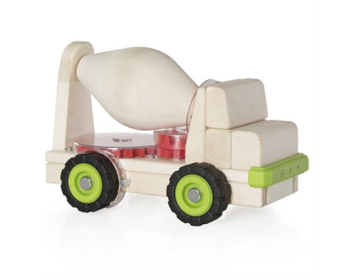 Велика машинка Guidecraft Block Science Trucks Бетоновоз дерев'яний 38 см (G7530)