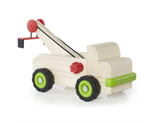 Велика машинка Guidecraft Block Science Trucks Евакуатор дерев'яний 37 см (G7532)