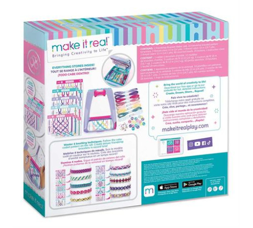 Набір для плетіння браслетів із верстатом Make it Real Найкращі друзі 100 ел. (MR1457) Набір для плетіння браслетів із верстатом Make it Real Найкращі друзі 100 ел. (MR1457)