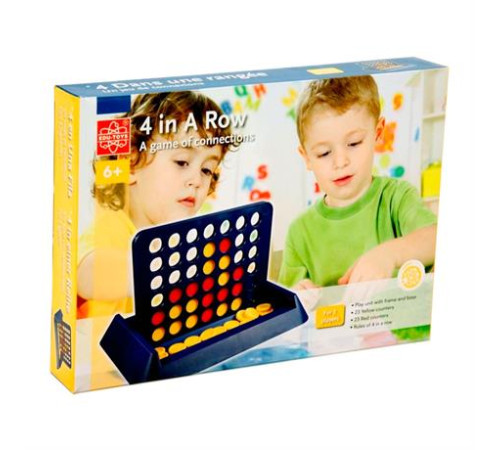 Настільна гра Edu-Toys Чотири в ряд (GM004) Настільна гра Edu-Toys Чотири в ряд (GM004)