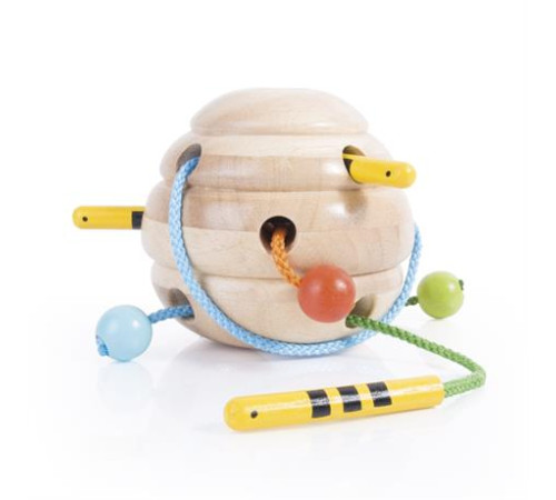 Дерев'яне шнурівка Guidecraft Manipulatives Вулик (G6802) Дерев'яне шнурівка Guidecraft Manipulatives Вулик (G6802)