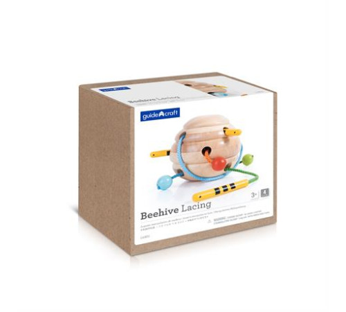 Дерев'яне шнурівка Guidecraft Manipulatives Вулик (G6802) Дерев'яне шнурівка Guidecraft Manipulatives Вулик (G6802)