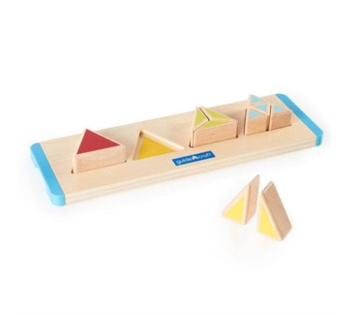 Дерев'яний пазл-сортер Guidecraft Manipulatives Частини трикутника (G6745) Дерев'яний пазл-сортер Guidecraft Manipulatives Частини трикутника (G6745)