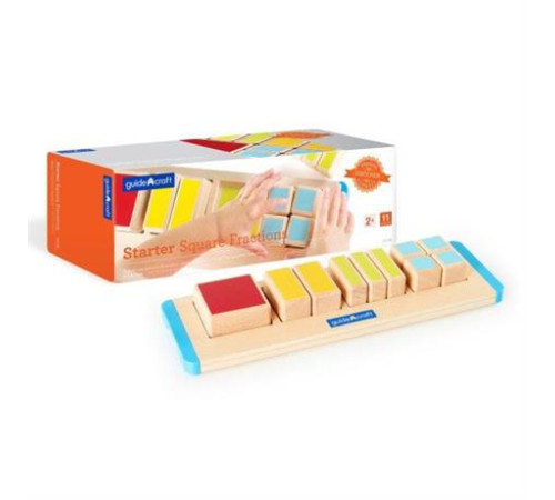 Дерев'яний пазл-сортер Guidecraft Manipulatives Частини квадрата (G6748) Дерев'яний пазл-сортер Guidecraft Manipulatives Частини квадрата (G6748)