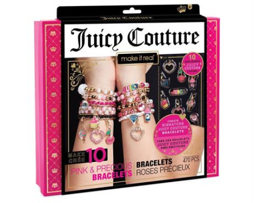 Набір для створення шарм-браслетів Make it Real Juicy Couture Рожевий зорепад 470 ел. (MR4408)