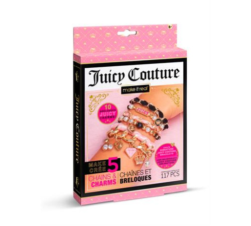 Набір для створення шарм-браслетів Make it Real Juicy Couture Королівський шарм 117 ел. (MR4431) Набір для створення шарм-браслетів Make it Real Juicy Couture Королівський шарм 117 ел. (MR4431)