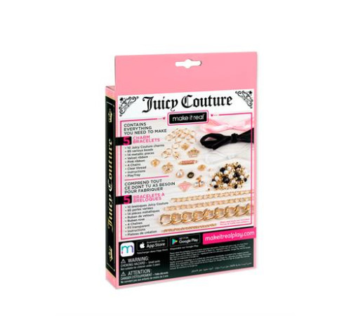 Набір для створення шарм-браслетів Make it Real Juicy Couture Королівський шарм 117 ел. (MR4431) Набір для створення шарм-браслетів Make it Real Juicy Couture Королівський шарм 117 ел. (MR4431)