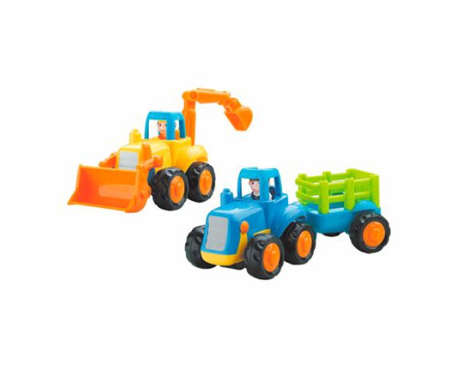 Набір машинок Hola Toys Бульдозер і трактор 6 шт. (326AB-6)