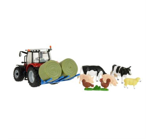 Набір Britains Модель трактора Massey Ferguson 5612 з вилами та фігурками 1:32 (43205) Набір Britains Модель трактора Massey Ferguson 5612 з вилами та фігурками 1:32 (43205)