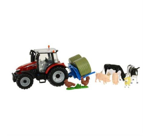 Набір Britains Модель трактора Massey Ferguson 5612 з вилами та фігурками 1:32 (43205) Набір Britains Модель трактора Massey Ferguson 5612 з вилами та фігурками 1:32 (43205)