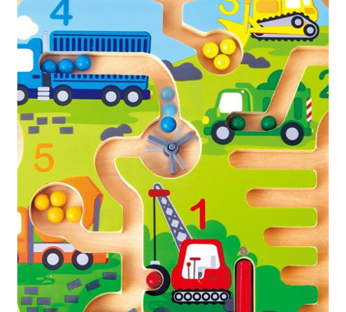 Магнітний лабіринт Hape Будівельний транспорт (E1713) Магнітний лабіринт Hape Будівельний транспорт (E1713)