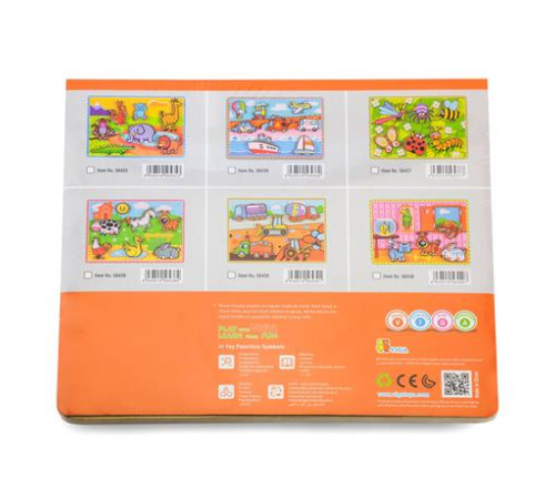 Дерев'яна рамка-вкладиш Viga Toys Комахи (56437) Дерев'яна рамка-вкладиш Viga Toys Комахи (56437)