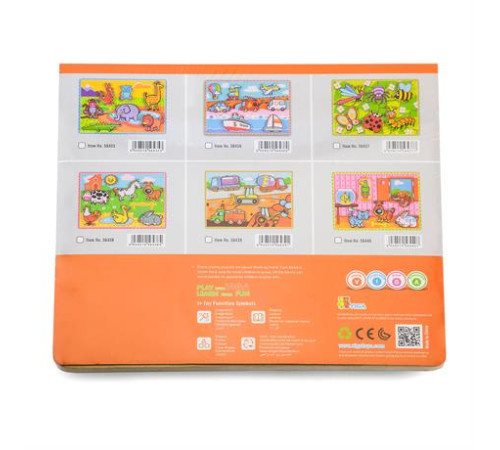 Дерев'яна рамка-вкладиш Viga Toys Домашні вихованці (56440) Дерев'яна рамка-вкладиш Viga Toys Домашні вихованці (56440)