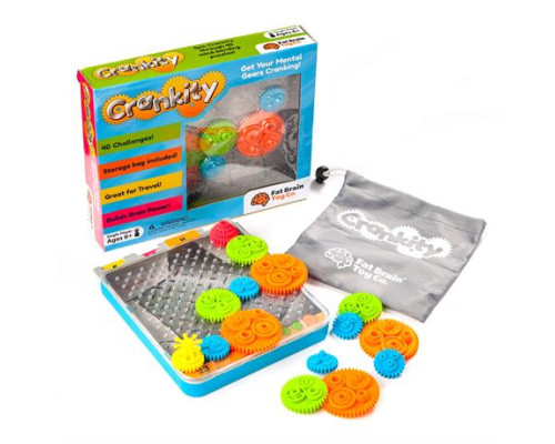 Гра-головоломка Fat Brain Toys Crankity Різнокольорові шестерні (FA140-1)