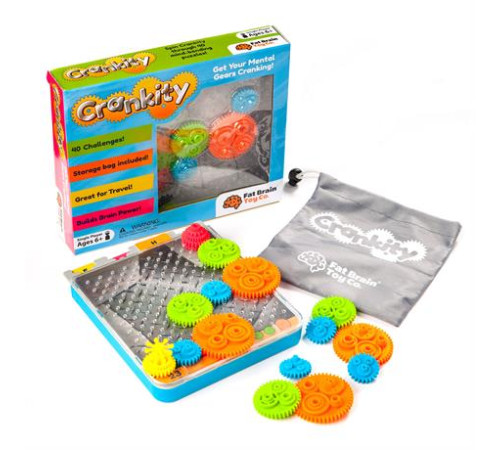 Гра-головоломка Fat Brain Toys Crankity Різнокольорові шестерні (FA140-1)