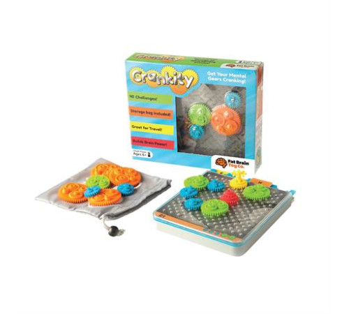 Гра-головоломка Fat Brain Toys Crankity Різнокольорові шестерні (FA140-1)