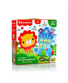 Шнурівка Fisher-Price Кольорові будиночки з липучками (VT5303-26)