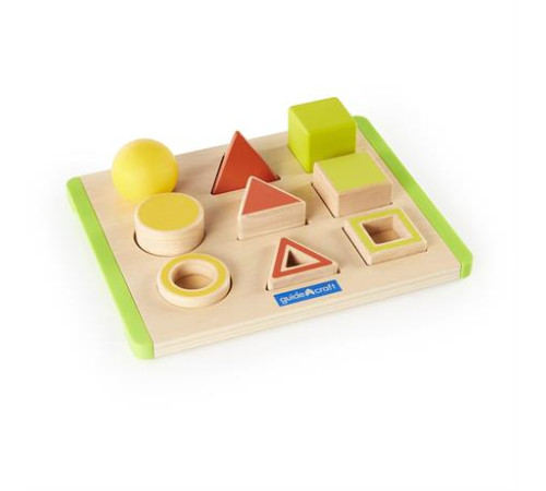 Дерев'яний сортер Guidecraft Manipulatives Фігури в просторі (G6744) Дерев'яний сортер Guidecraft Manipulatives Фігури в просторі (G6744)