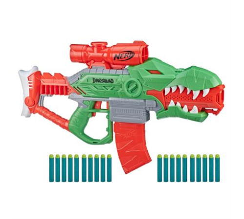 Бластер Nerf DinoSquad Rex-Rampage 20 патронів (F0807) Бластер Nerf DinoSquad Rex-Rampage 20 патронів (F0807)