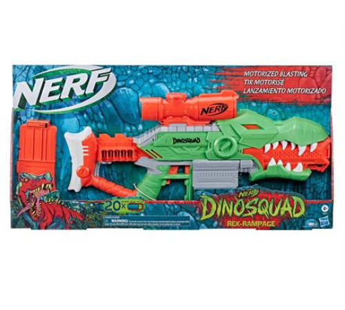 Бластер Nerf DinoSquad Rex-Rampage 20 патронів (F0807) Бластер Nerf DinoSquad Rex-Rampage 20 патронів (F0807)