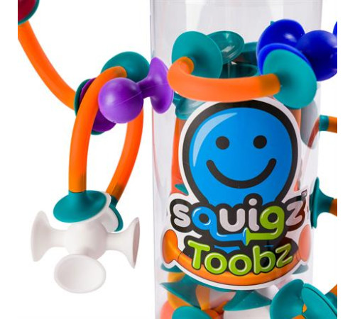 Конструктор Fat Brain Toys Squigz Toobz З'єднай і зігни 18 деталей (FA194-1)