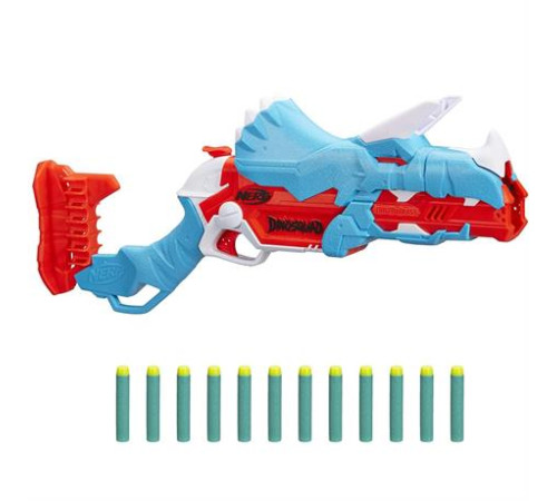Бластер Nerf DinoSquad Тricera-Blast 12 патронів (F0803) Бластер Nerf DinoSquad Тricera-Blast 12 патронів (F0803)