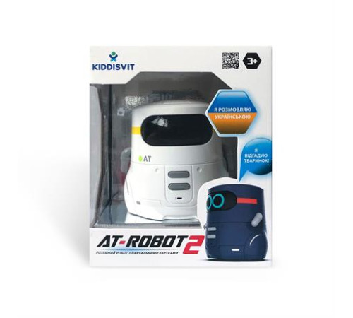 Інтерактивний робот AT-Robot із сенсорним управлінням та навчальними картками українською білий (AT002-01-UKR) Інтерактивний робот AT-Robot із сенсорним управлінням та навчальними картками українською білий (AT002-01-UKR)