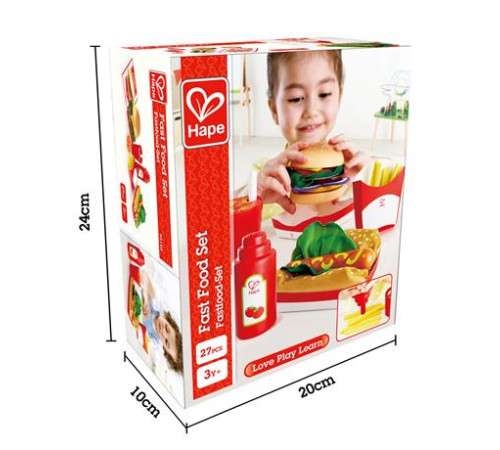 Іграшкові продукти Hape Фаст-фуд (E3160) Іграшкові продукти Hape Фаст-фуд (E3160)