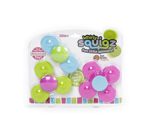 Набір прорізувачів-спінерів із присосками Fat Brain Toys Whirly Squigz 3 шт. (F210ML) Набір прорізувачів-спінерів із присосками Fat Brain Toys Whirly Squigz 3 шт. (F210ML)