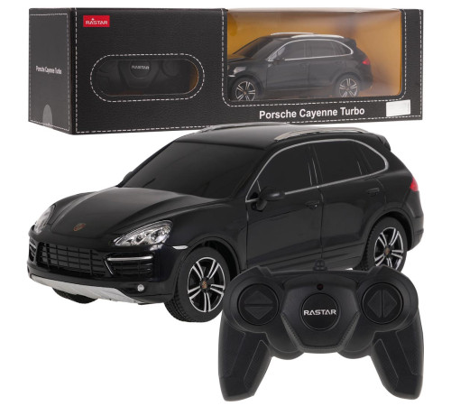 Машинка на радіоуправлінні 1:24 Porsche Cayenne Turbo Black RASTAR