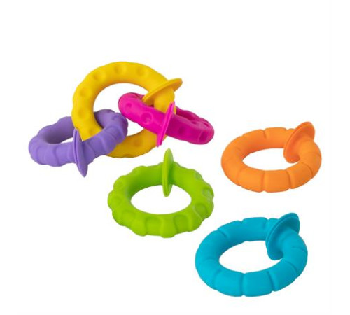 Набір прорізувачів Fat Brain Toys pipSquigz Ringlets Гнучкі колечка (F250ML)