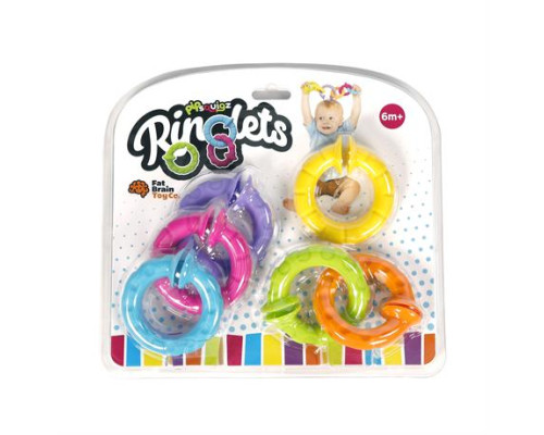 Набір прорізувачів Fat Brain Toys pipSquigz Ringlets Гнучкі колечка (F250ML)