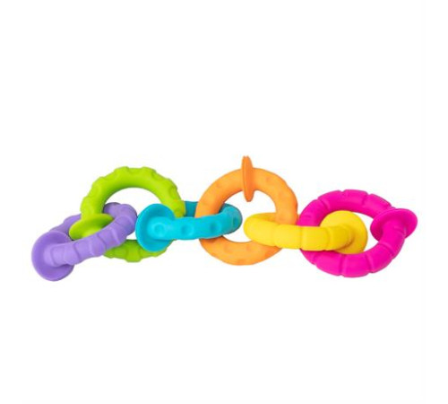 Набір прорізувачів Fat Brain Toys pipSquigz Ringlets Гнучкі колечка (F250ML)