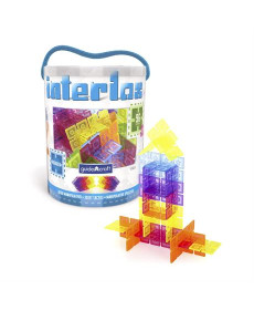 Конструктор Guidecraft Interlox Squares Квадрати, 96 деталей (G16835)
