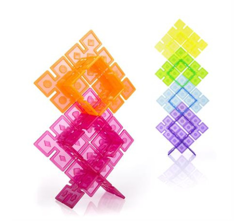 Конструктор Guidecraft Interlox Squares Квадрати, 96 деталей (G16835) Конструктор Guidecraft Interlox Squares Квадрати, 96 деталей (G16835)