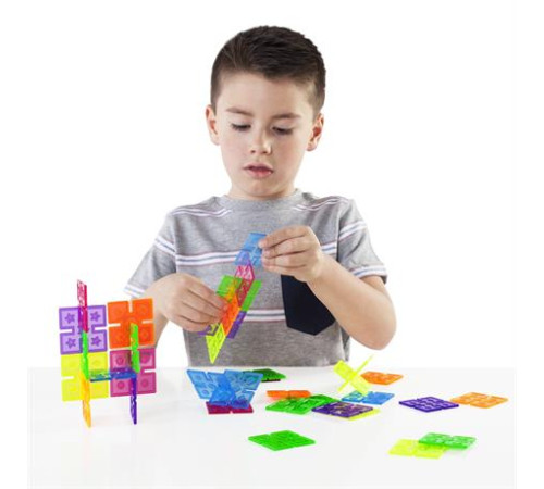 Конструктор Guidecraft Interlox Squares Квадрати, 96 деталей (G16835) Конструктор Guidecraft Interlox Squares Квадрати, 96 деталей (G16835)