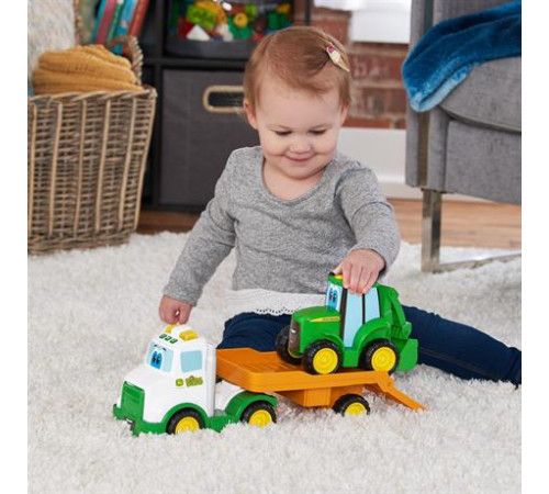 Іграшкова техніка John Deere Kids тягач і трактор зі світлом і звуком (47207)