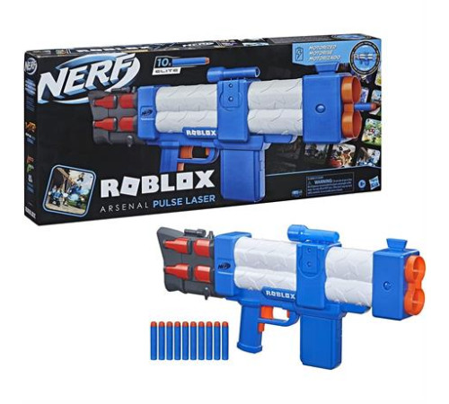Бластер Nerf Roblox Arsenal Pulse Laser 10 стріл (F2484) Бластер Nerf Roblox Arsenal Pulse Laser 10 стріл (F2484)