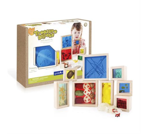 Набір Guidecraft Natural Play Скарби у кольорових ящиках (G3085) Набір Guidecraft Natural Play Скарби у кольорових ящиках (G3085)