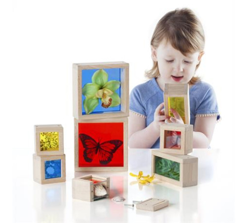 Набір Guidecraft Natural Play Скарби у кольорових ящиках (G3085) Набір Guidecraft Natural Play Скарби у кольорових ящиках (G3085)