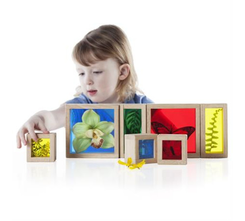 Набір Guidecraft Natural Play Скарби у кольорових ящиках (G3085) Набір Guidecraft Natural Play Скарби у кольорових ящиках (G3085)