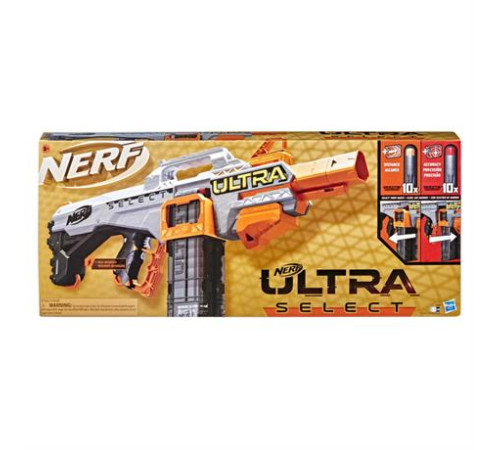 Бластер Nerf Ultra Select 10 і 10 стріл (F0959) Бластер Nerf Ultra Select 10 і 10 стріл (F0959)