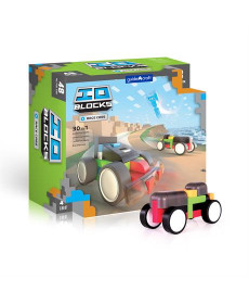 Конструктор Guidecraft IO Blocks Гоночні машини з доповненою 3d реальністю, 48 деталей (G9607)
