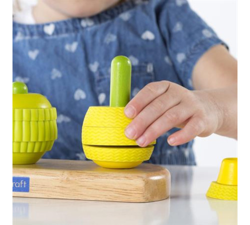 Пірамідка Guidecraft Manipulatives Фрукти (G6732) Пірамідка Guidecraft Manipulatives Фрукти (G6732)