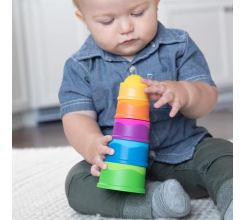 Пірамідка Fat Brain Toys dimpl stack Чашки (F293ML)